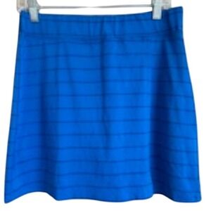 ZELOS Cobalt Blue Striped Lined Athletic Skirt Size M
